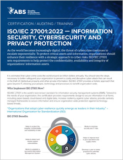 ISO 27001 Certification ISO 27001 Certification