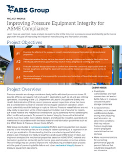 Improving Pressure Equipment Integrity for ASME Compliance