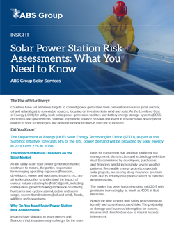 Solar Power Station Risk Assessments - What You Need to Know