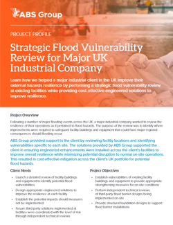 Strategic Flood Vulnerability Review for Major UK Industrial Company