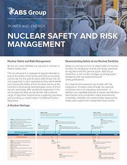 Nuclear Safety and Risk Management