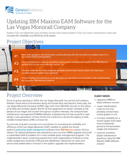 Updating IBM Maximo Asset Management Software for Las Vegas Monorail